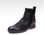 Goodyear Welted Leather Boots , Retro Mens Brogue Chelsea Boots