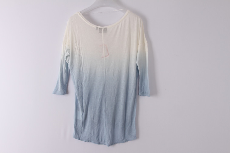 Two Tone Ladies Casual Sweatshirts 100% viscose Dip Dye Shirts