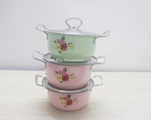 Quality Pink Green 0.5mm Stainless Steel Cooking Pot For Vegetable Meat wholesale