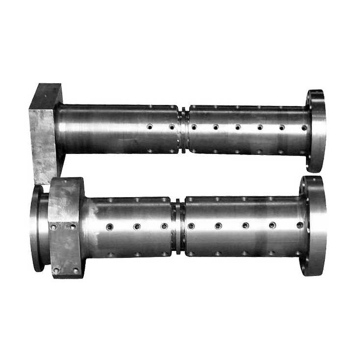 Factory Extruder Hot And Cold Feed Rubber Screw Barrel alloy steel For Plastic Rubber Machine