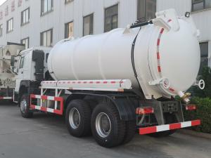 Quality Vacuum Pump Sewage Suction Truck Septic Tank Cleaning Truck 18CBM LHD 336HP wholesale