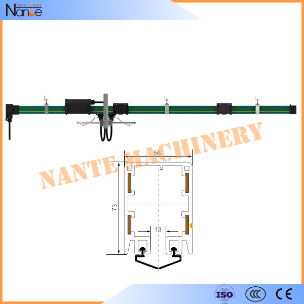 PVC Shrouded Conductor Rail For Stacking System , Insulated Conductor