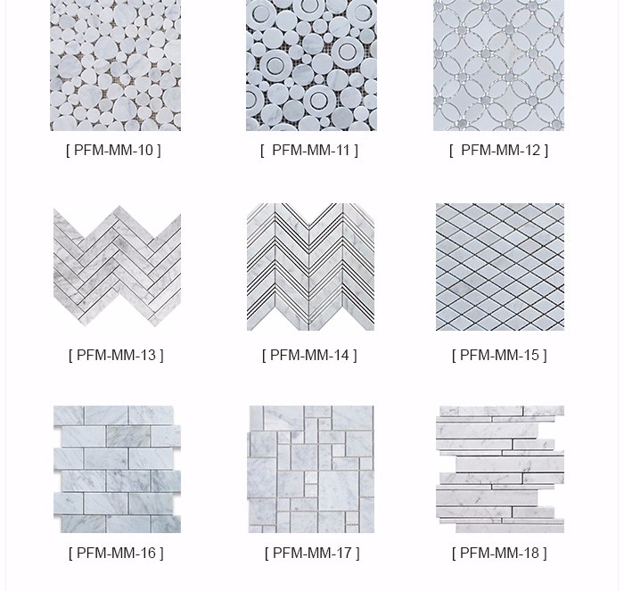 Onyx White Chevron Mosaic Tile , 7 / 8mm Thick Bathroom Stone Mosaic Tile