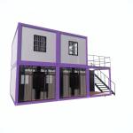 Q235/Q345 Light Steel Frame Quickly Assemble Container House Prefab House