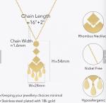 Sanfenly Gold Jewelry Sets for Women Girls Gold Layered Necklaces Chain