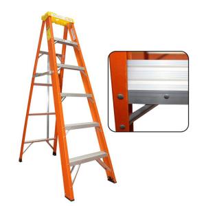 Quality En131 Fiberglass A Frame Ladder , Aluminium Fiberglass Folding Ladder wholesale