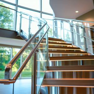 Quality High-Strength Stainless Steel Handrails with 12mm Side Thickness for Glass Railings wholesale