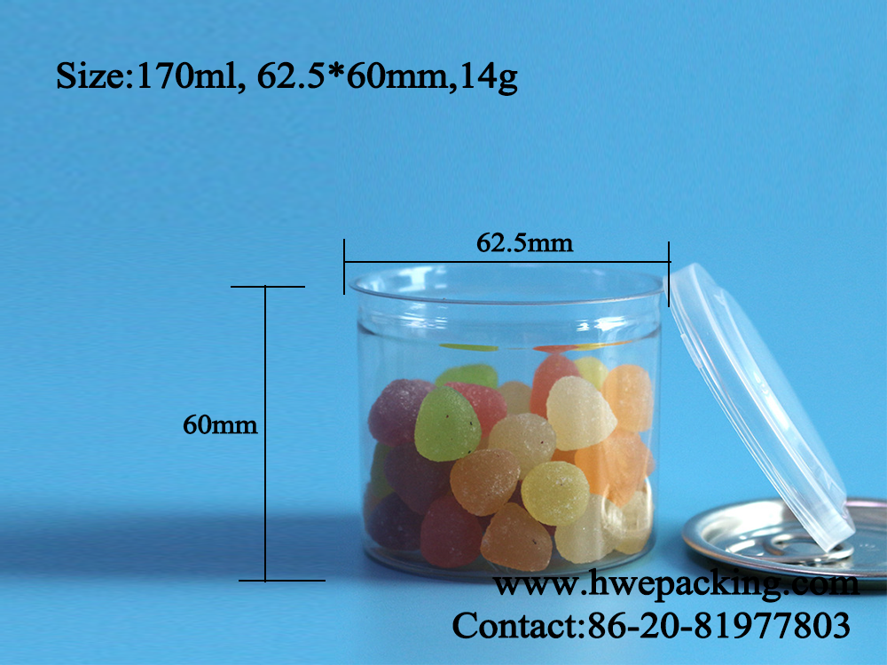 Cashews Candies Dry Fruits 170ml PET Can With Aluminum Eoe Cap