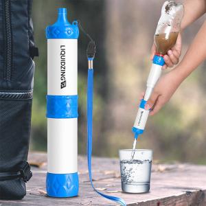Quality LIQUIDZING Portable Water Purifier Personal Water Emergency Preparedness Survival Gear Backpacking for Hiking Camping wholesale