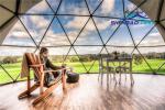 Luxury 9m Full Airbnb Geodesic Dome Tent With Big Windows