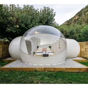 Quality 0.55mm PVC Tarpaulin Inflatable Bubble Tents Clear House Tent For Camping OEM wholesale