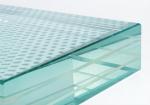 Staircase Floor Decoration 3-15mm Thickness Anti Slip Satin Acid Etch Laminated