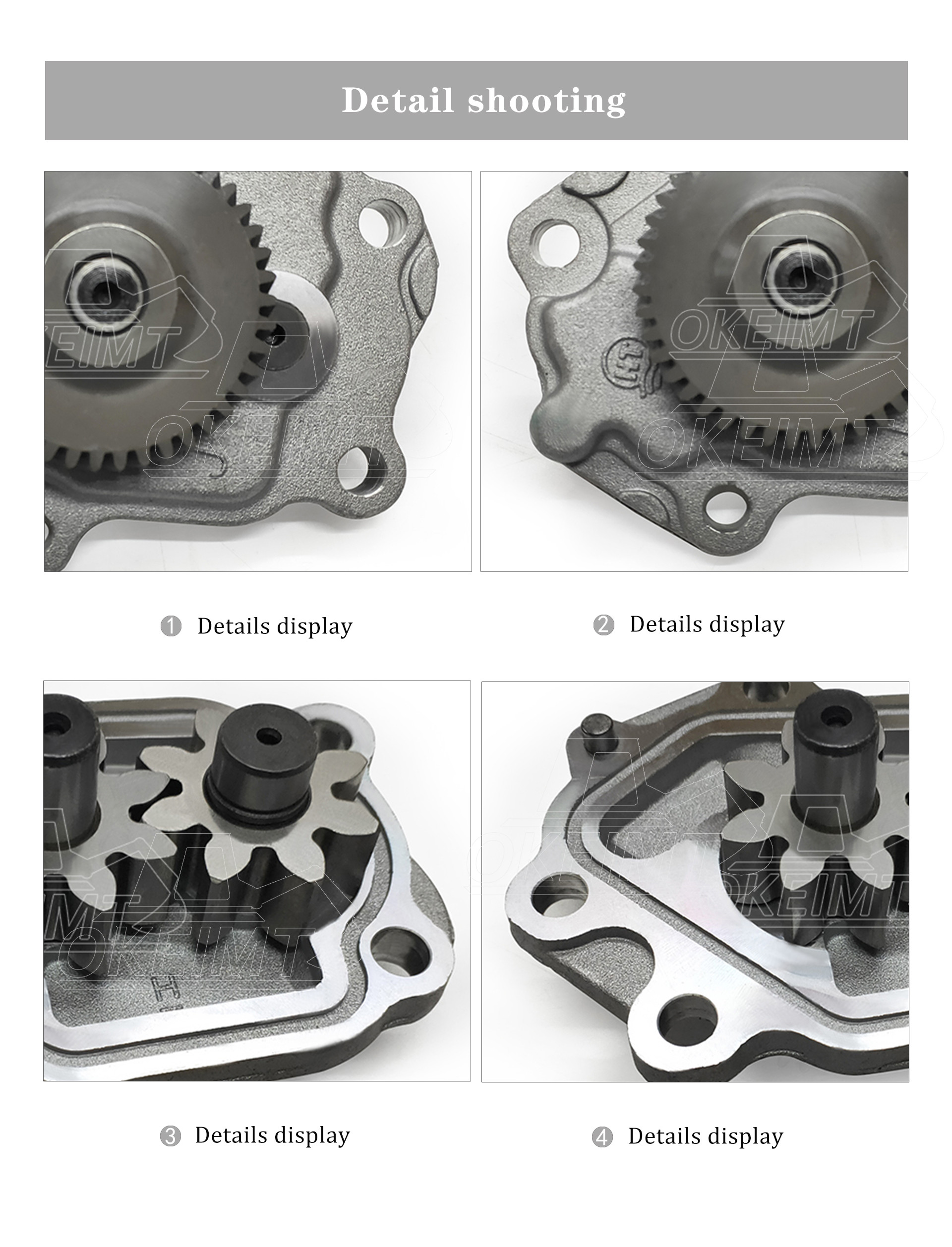 BD30 Excavator Oil Pump 1501043G05 15010-43G05 For Engine Assy