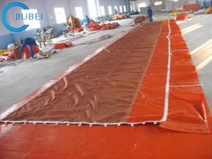 Intertidal Floating Oil Boom Fence Absorbent Flat Foam PVC  Fabric