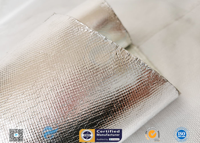 UV Resistant , Age Resistant 300℃ Aluminium Foil Fiberglass Cloth