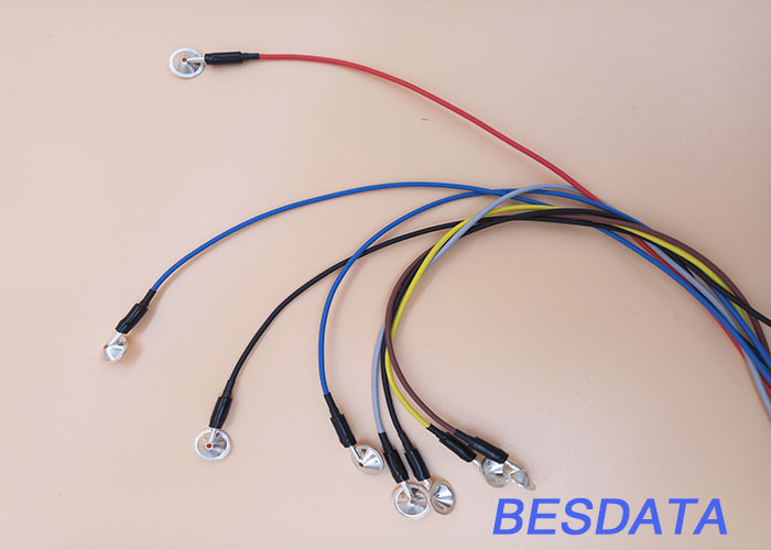 2018 New Trend Medical EEG Cup Cable EEEG Gold Electrodes For Brain Wave Electric Activity