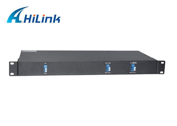 Single Fiber CWDM Mux Demux Module 2CH 1U Rack Mount LC/UPC Add / Drop 1290