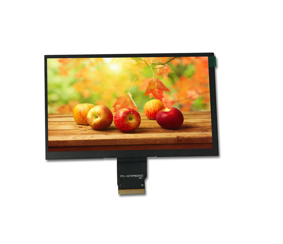 7 Inch Custom TFT Display Module1024x600 EMI FPC Black Bezel Customization