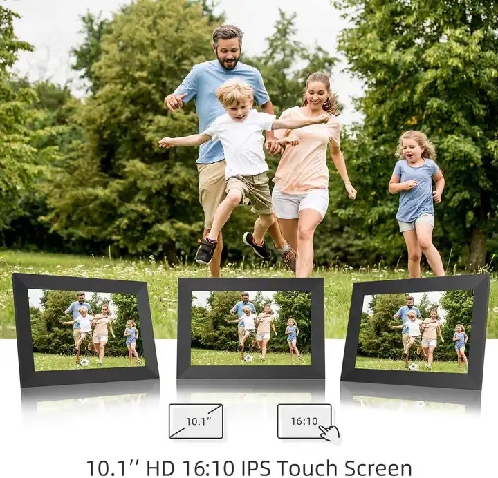 RoHS 10.1" Smart WiFi Photo Frame , 1280x800 Digital Smart Picture Frame