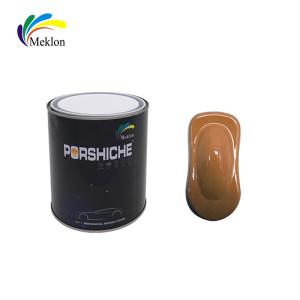 Quality SGS Dark Yellow Car Paint Top Coat Fade Resistant Weatherproof wholesale