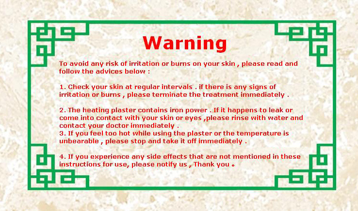 Self Heat Herbal Chinese Herbal Plasters / Herbal Patches For Back Pain