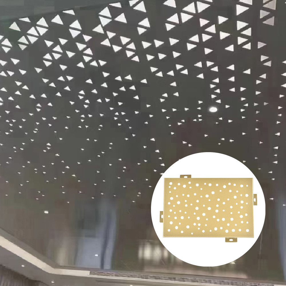 Perforated Metal Cladding Panels Customized Size Aluminum Metal Wall Panels
