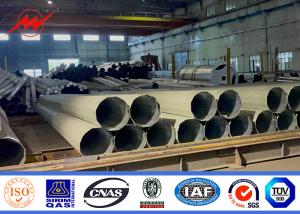 Quality Distribution 69kv 55ft Steel Power Pole With Galvaniztion And Bitumen wholesale