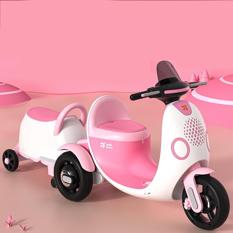 PP Plastic Children's Electric Motorcycle Tricycle With Music Light for Exciting Ride