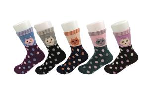 Quality Organic Cotton Knitted Thermal Wool Socks For Unisex Adults Sweat - Absorbent wholesale