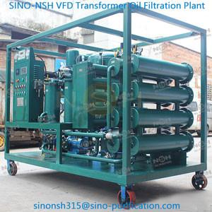 Quality Transformer Oil Filtration Plant Insulation Oil Purifier Double Stage High Efficiency Vavuum Oil Filtration Mahine wholesale