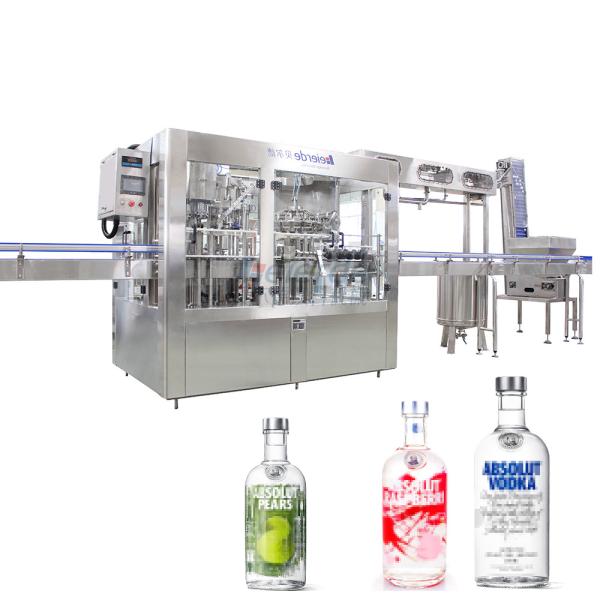 Glass Packaging Alcohol Bottle Filling Machine 500BPH~10000BPH Liquor Filling