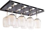 Zinc Plating Glass Cup Hanging Holder Metal Hanging Organizer for Bar and