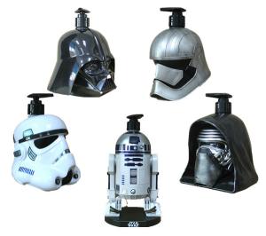 Quality Metal Color Star War Movie Solders Plastic Cartoon Shampoo Bottle Use For Home Storage Liquid wholesale