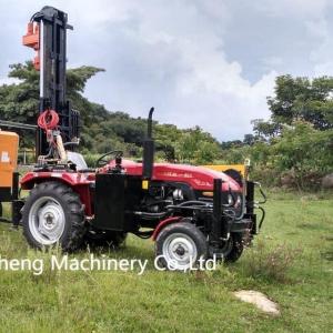 Quality DTH Hydraulic Water Well Drilling Rig Machine 200m Portable Pneumatic Tractor Mounted Drilling Rig wholesale