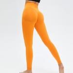 Nylon Seamless Workout Leggings Breathable Ruched Booty Scrunch Butt Yoga Pants
