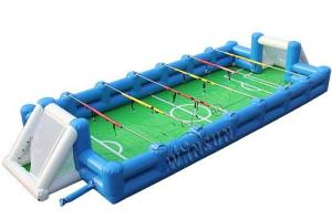 Quality Inflatable Human Table Football 15x6m With High Efficiency Air Blower wholesale