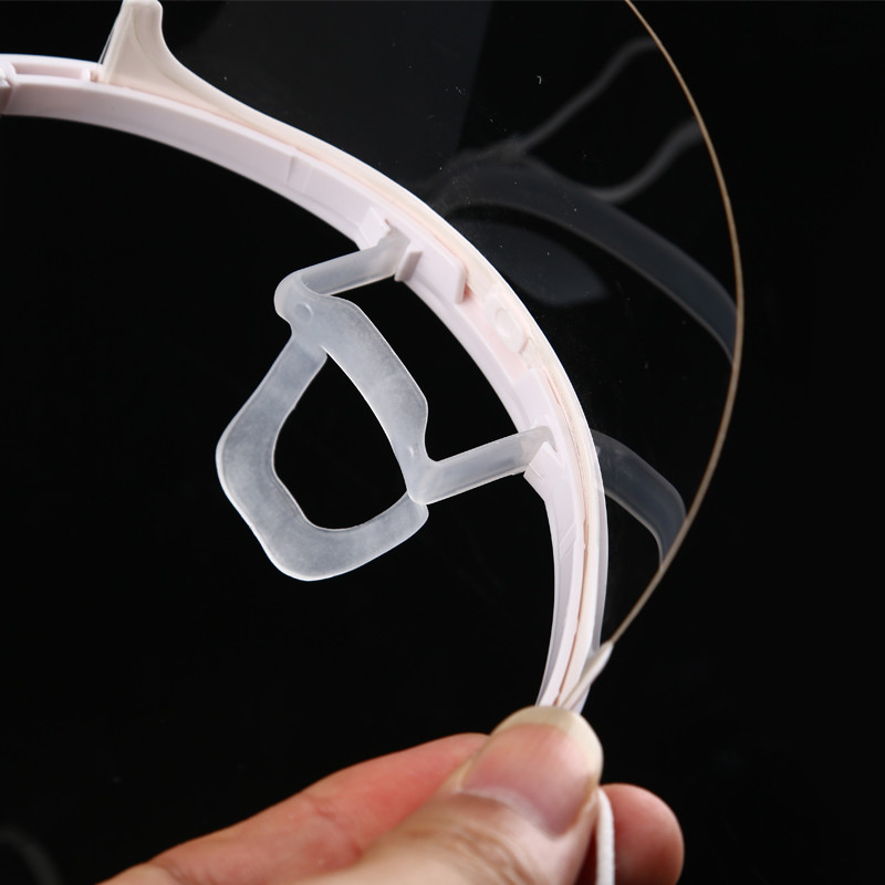 Restaurant Chef Transparent ABS PET Hygienic Face Mask