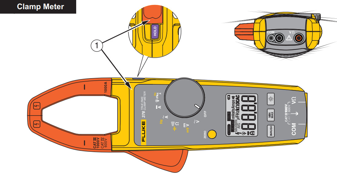 376 AC / DC Digital Clamp Multimeter FC True RMS