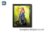 Buatiful Girl / Animal Print Lenticular , 3D Lenticular Pictures Changing