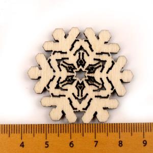 Quality Scrapbooks Painting Snowflake Pattern Handmade Wooden Crafts wholesale