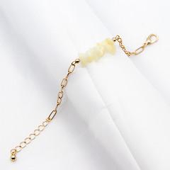 Quality Moissanite Alloy Beaded Bracelets Anklets Natural Stone Gold Women Bracelets wholesale