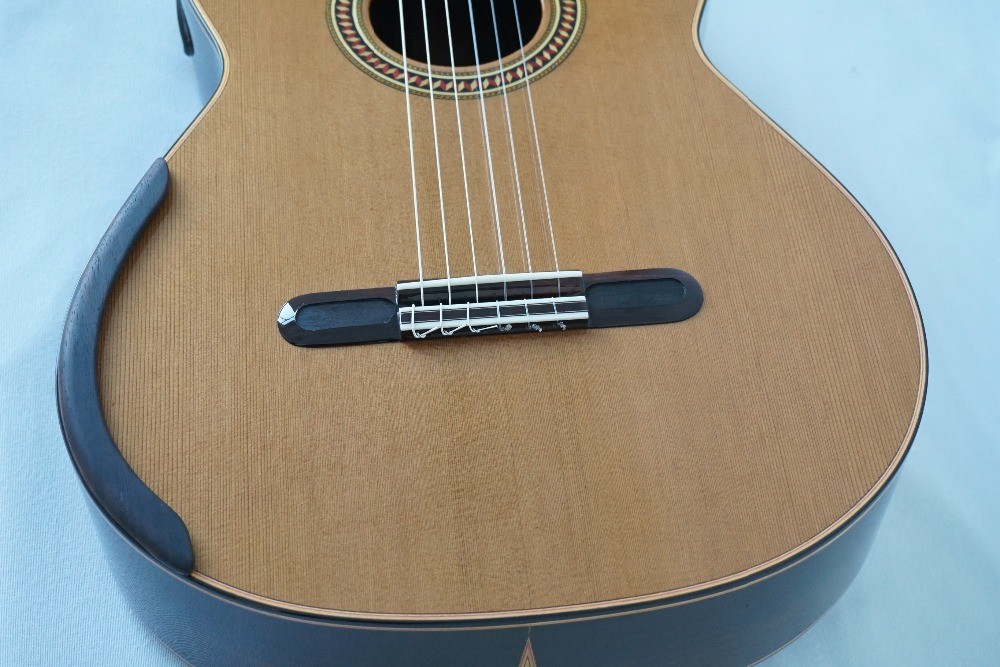 Yulong Guo Handmade Double Top Classical Guitar Model Chamber String Scale 650mm Solid Spanish Cedar Neck Double Top By