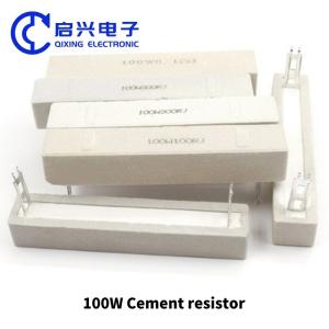 Quality China factory Resistor 1W 2W 3W 5W 11W 15W 17W 20W 25W ceramic Cement Resistor Cement Resistors wholesale