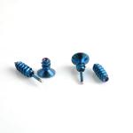 Punk Style Stainless Steel 5 Colors Stud Earrings Men's Punk Ear Jewelry Rock