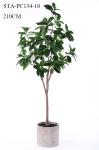Low - Maintance Artificial Rubber Tree Evergreen Plant Modern Lifestyle