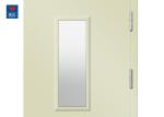 Galvanized Steel Fire Rated Doors 1000*2100*100mm With 6mm Glass