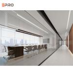 12mm Thickness Tempered Glass Demountable Partition Walls STC 48Db