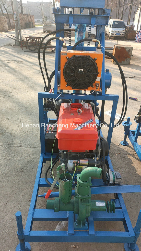 11KW Portable Water Well Drilling Machine 150m Drilling Depth 50mm Drill Rod Dia
