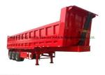 Heavy Duty U Shape End Tipping Rear Dump Semi Trailer For Truck 35 - 45 Ton