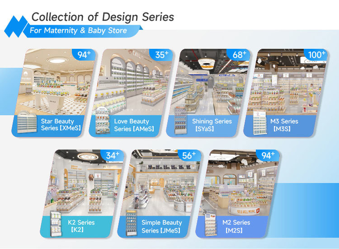 Customized Shop Display Skincare Store Fixtures Perfume Display Cabinet for Retail Shop